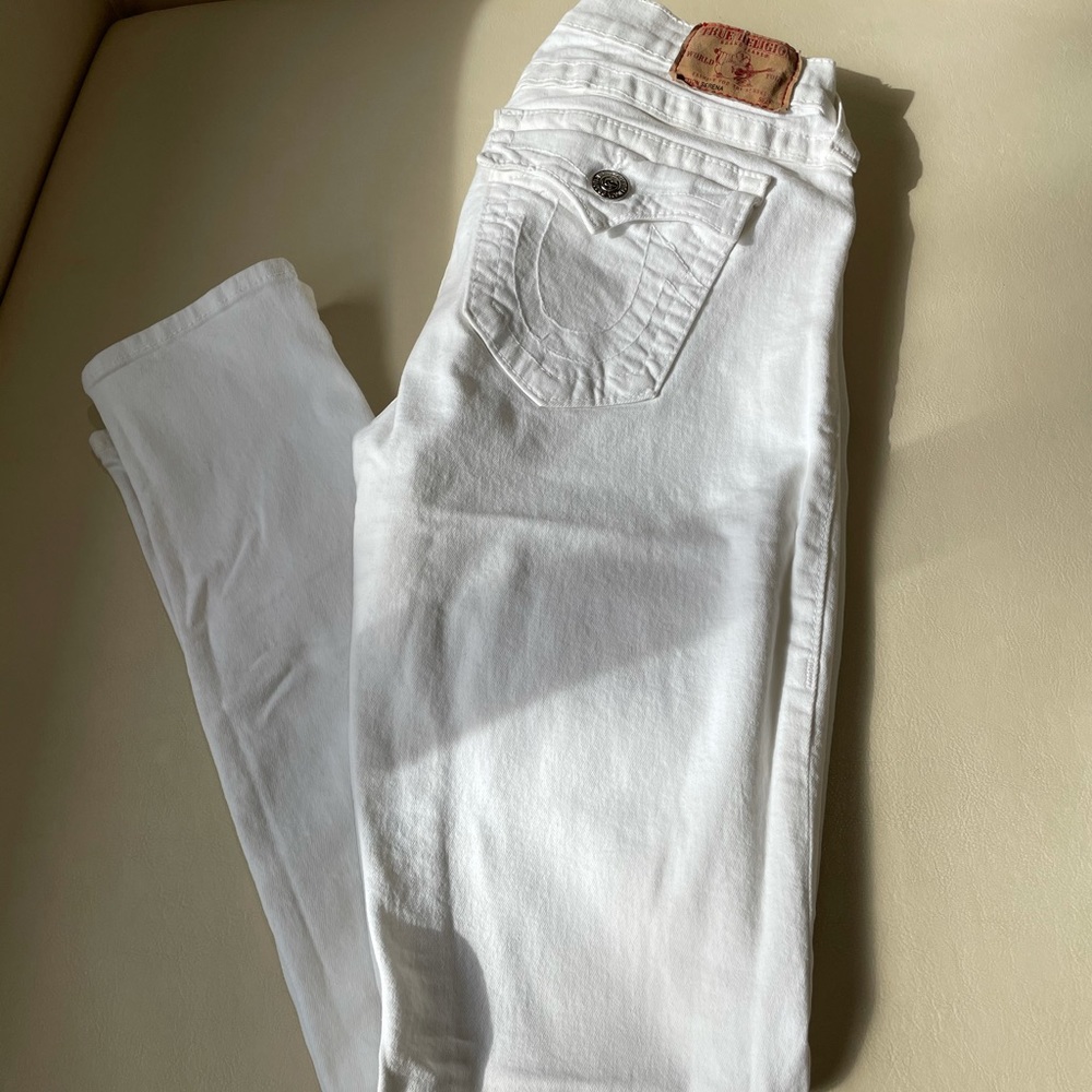 True Religion Woman White Jeans